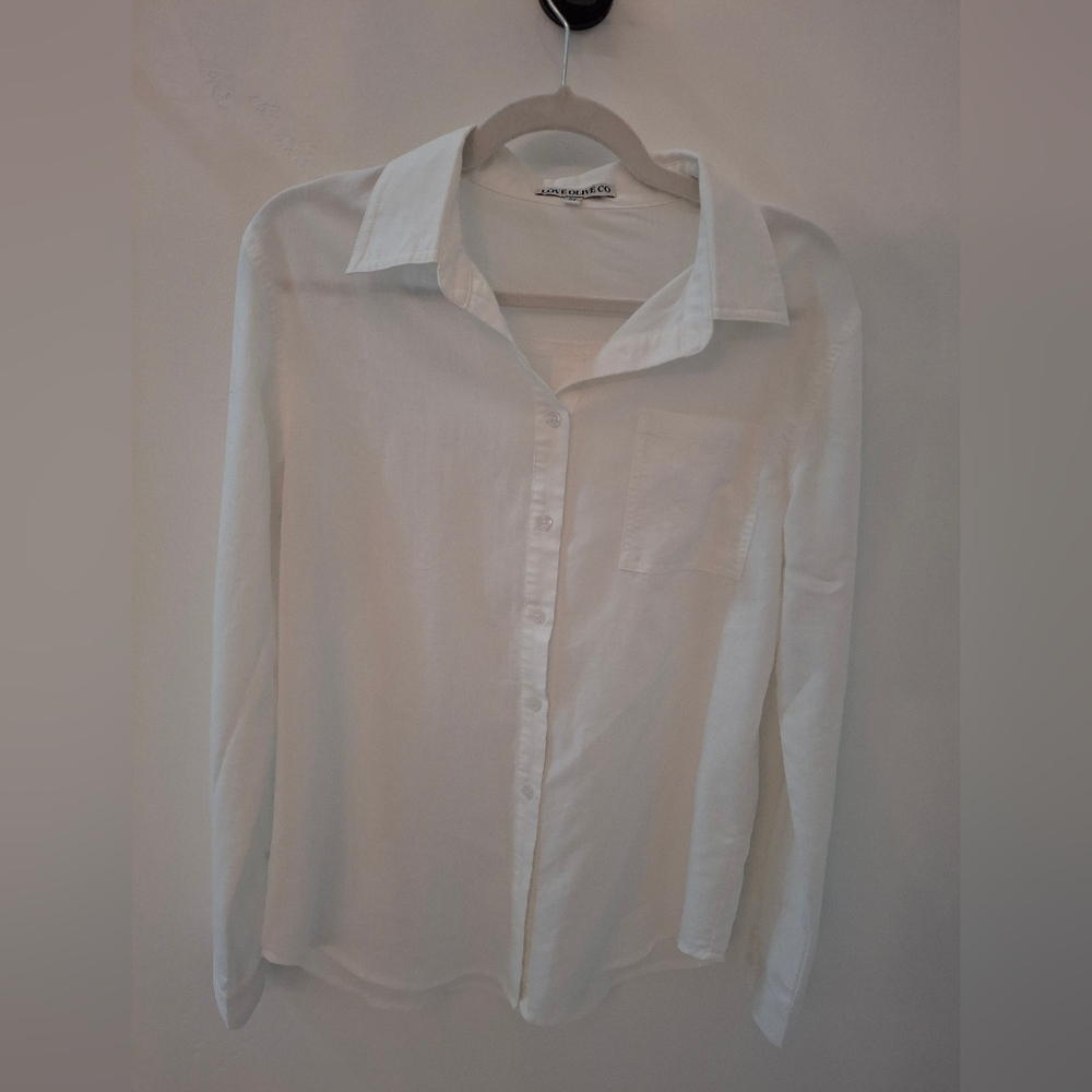 White Button-Up Shirt